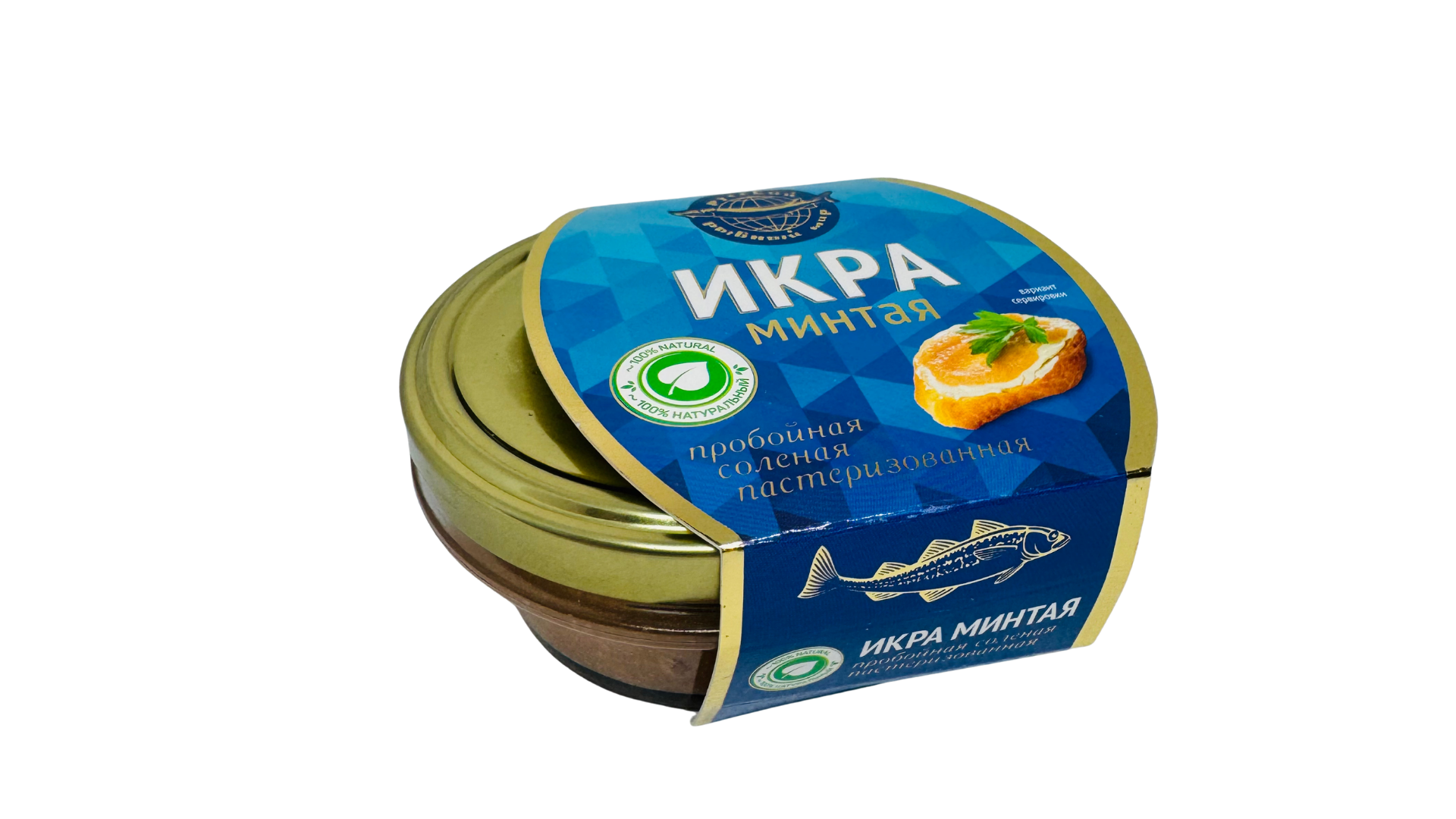 Икра минтая пробойная солёная пастеризованная